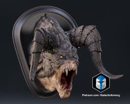 Fallout Deathclaw Trophy and Life Sized Wall Mount - 3D Print Files 3d model