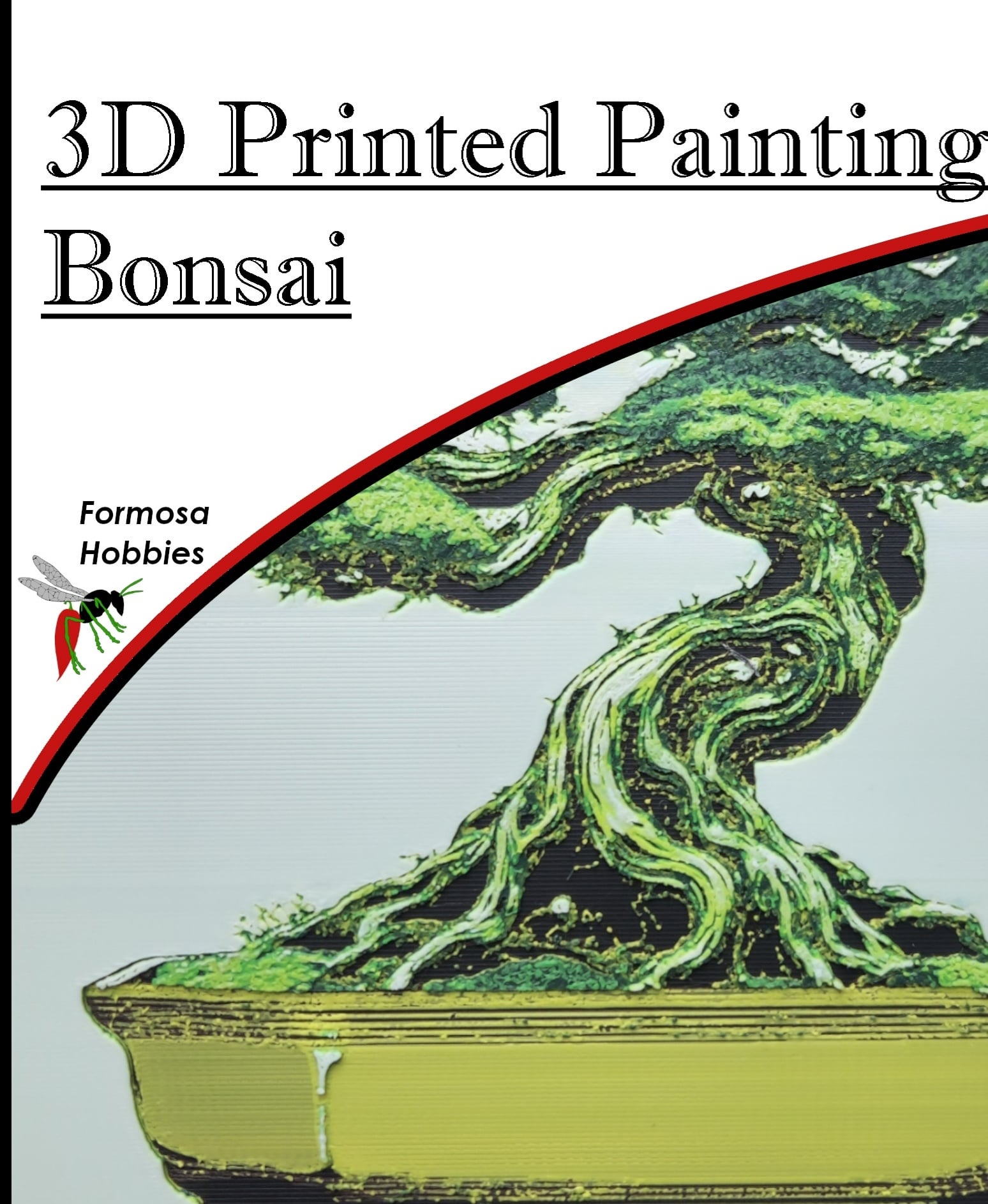 3D Printed Painting - Bonsai | NO AMS NEEDED 3d model