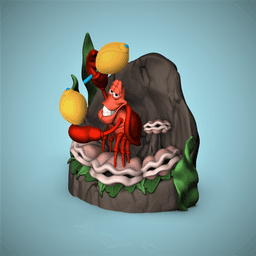 Sebastian Jam -Little Mermaid 3d model