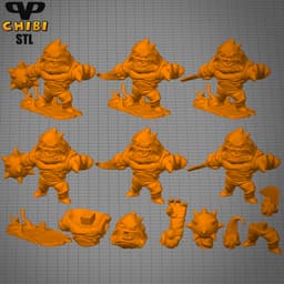 Clayface Chibi STL for 3D Printing ChibiSTL 3DXM 3d model