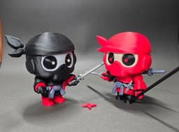 Skullbotz Ninja Snap Protocol Cute Desk Toy No AMS 3d model