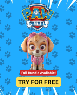 Skye Paw Patrol - Free Sample STL Kids Cartoon | Full 13-Character Bundle on Profile 3d model