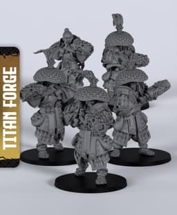 Hard Mortars - With Free Dragon Warhammer - 5e DnD Inspired for RPG and Wargamers 3d model