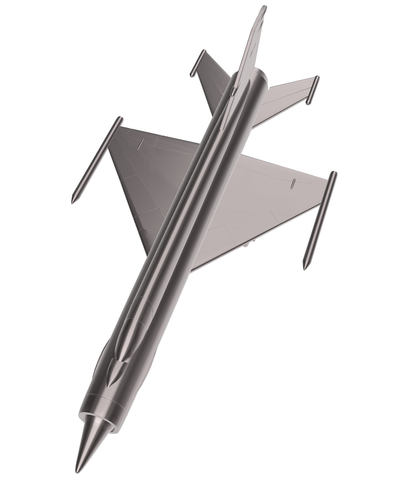 MiG E-152P-M (E-166) 3d model