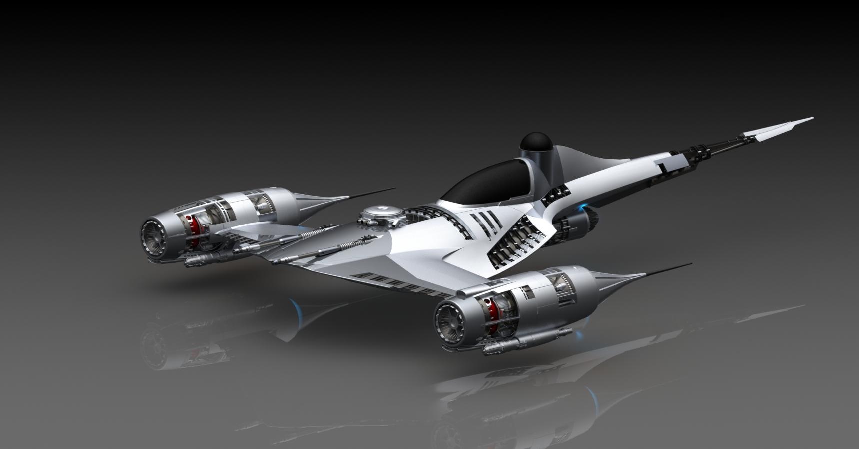 Din Djarin's N1 Starfighter 3d model