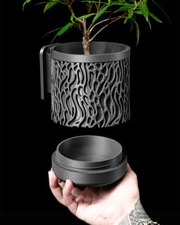 Grove Planter w/Wall Attachment by MODERN MACHINE 3d model
