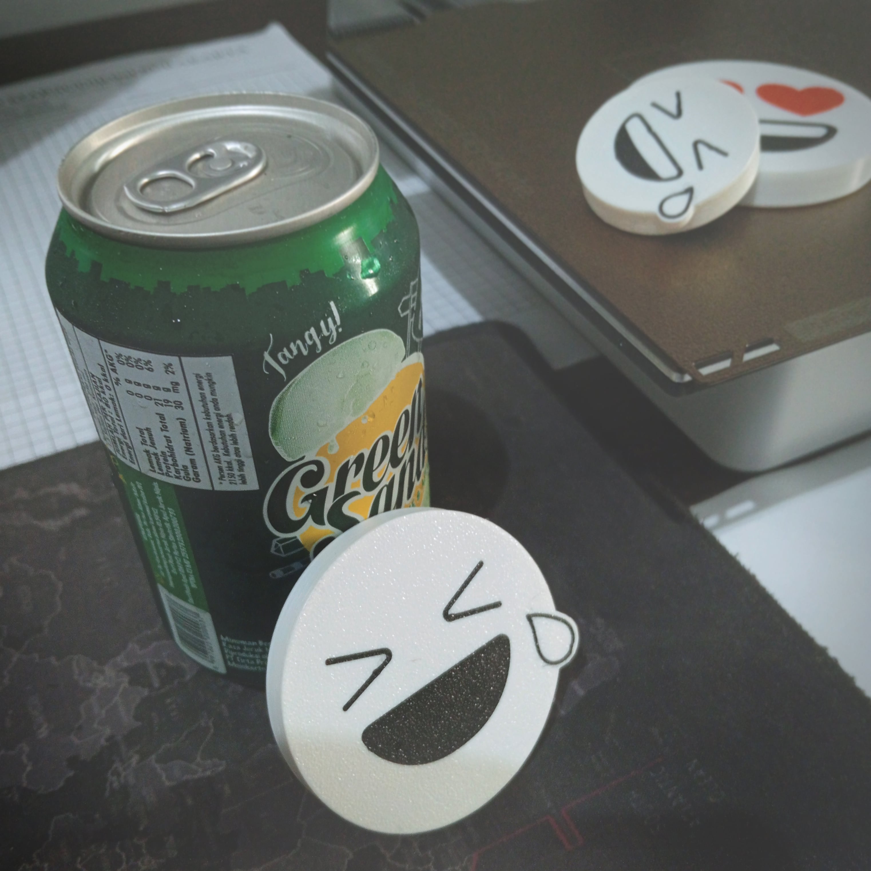 Emoticons Soda Can Cover Cap 3d model