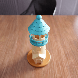 Lighthouse Decor - Coastal Nautical Tabletop Miniature 3d model
