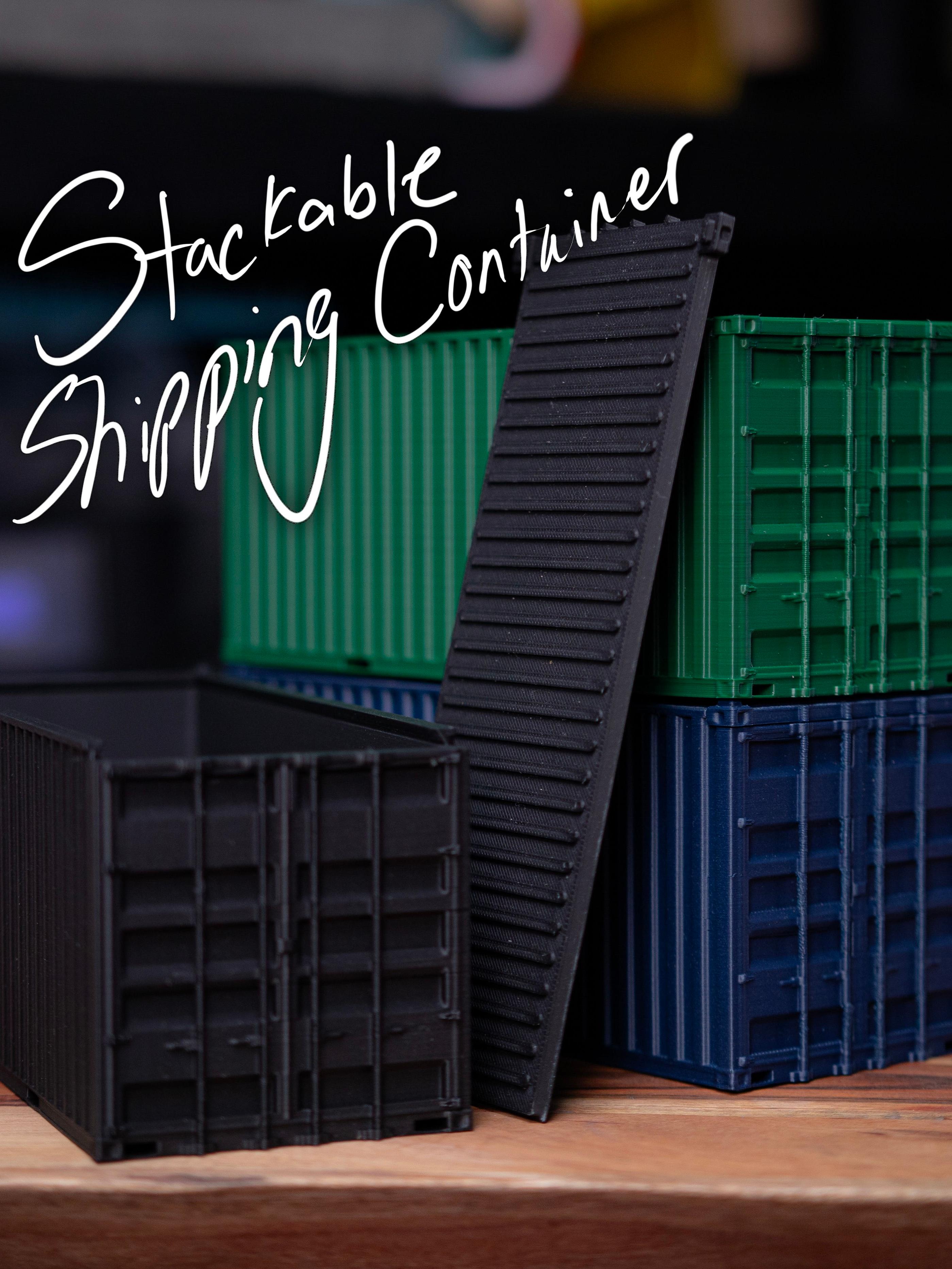 Stackable Shipping Container Desk Storage Compartment  3d model