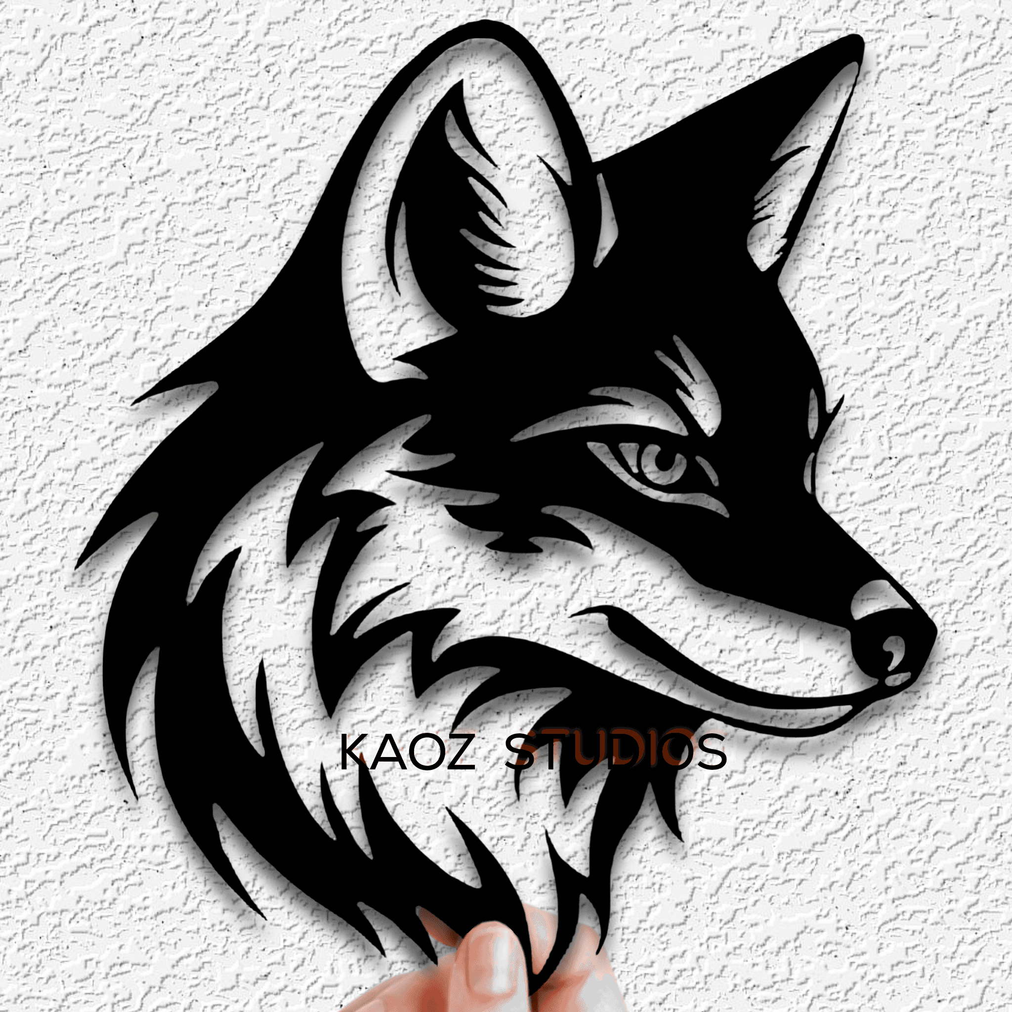 Fox wall art wildlife wall decor nature decoration 3d model