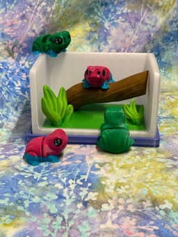 Aquarium Mini Critter Display Set 3d model