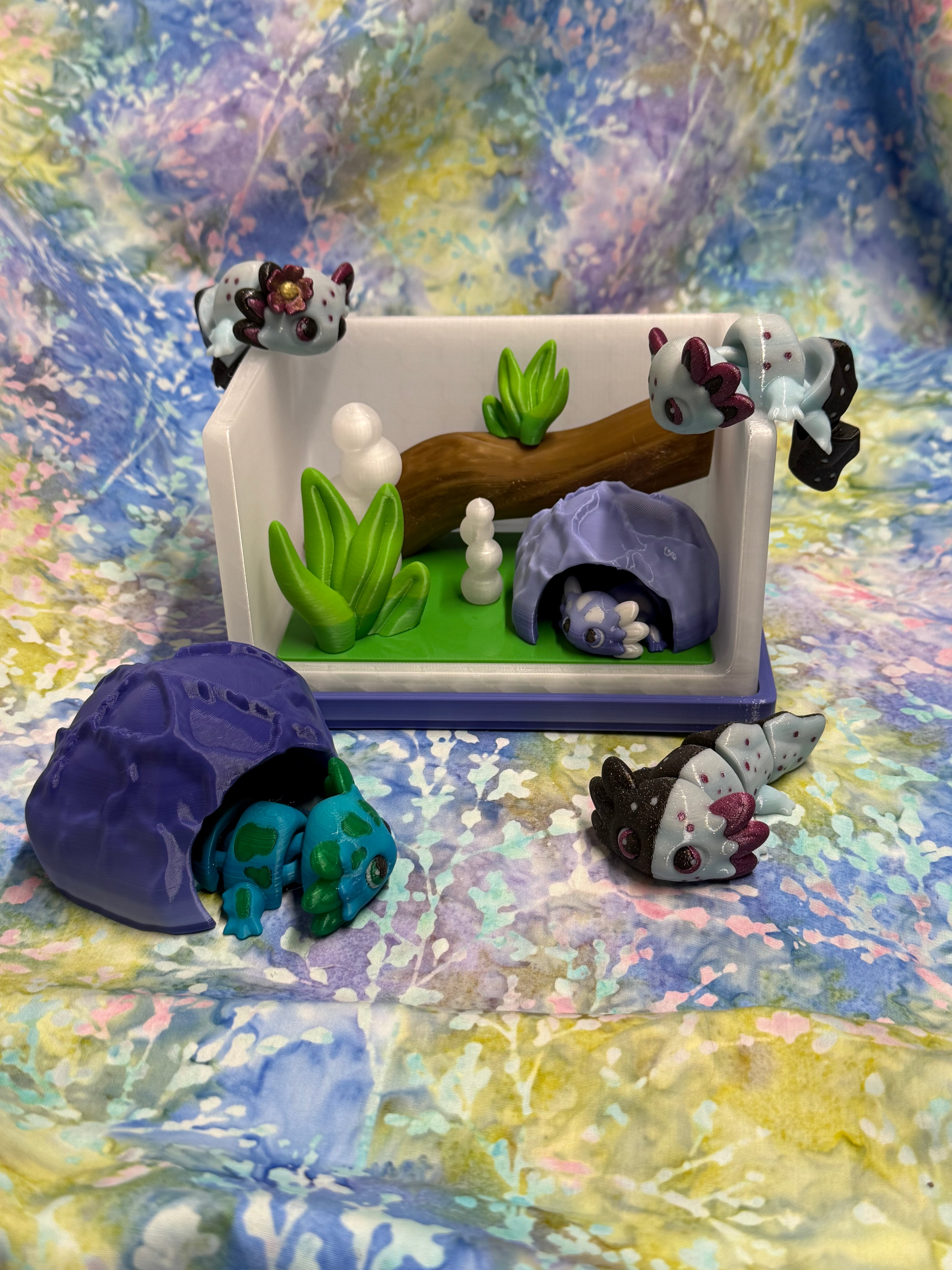 Aquarium Mini Critter Display Set 3d model