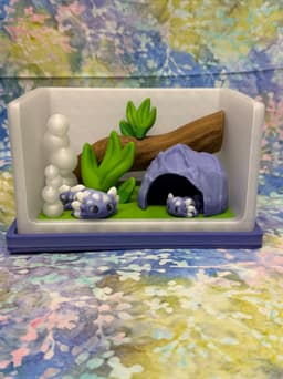 Aquarium Mini Critter Display Set 3d model