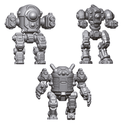 15mm Sci-Fi Mech 3 STL Pack Tabletop Wargaming Miniatures for RPGs & Skirmish Games 3d model