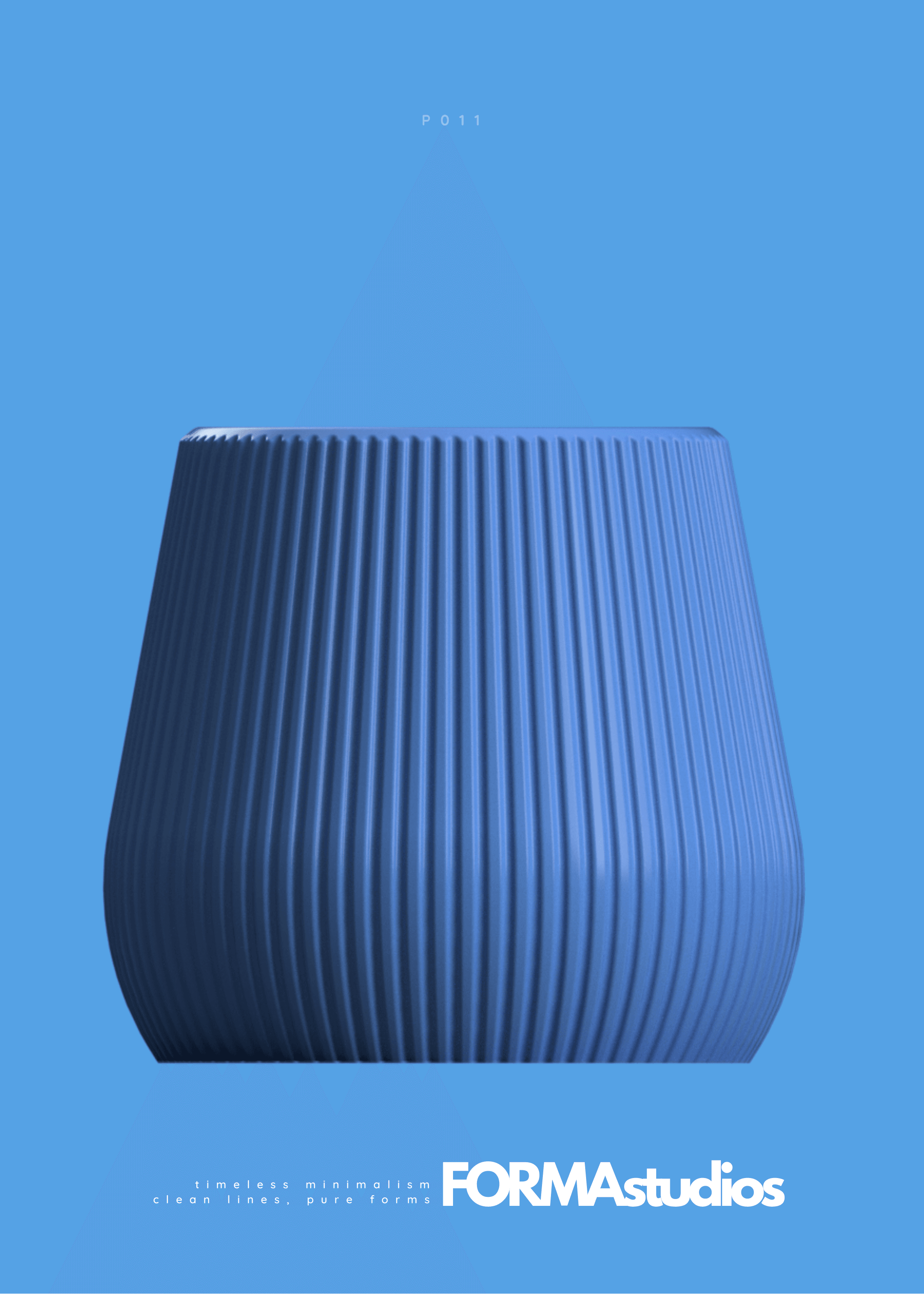 Planter with drip tray - FORMAstudios P011 3d model
