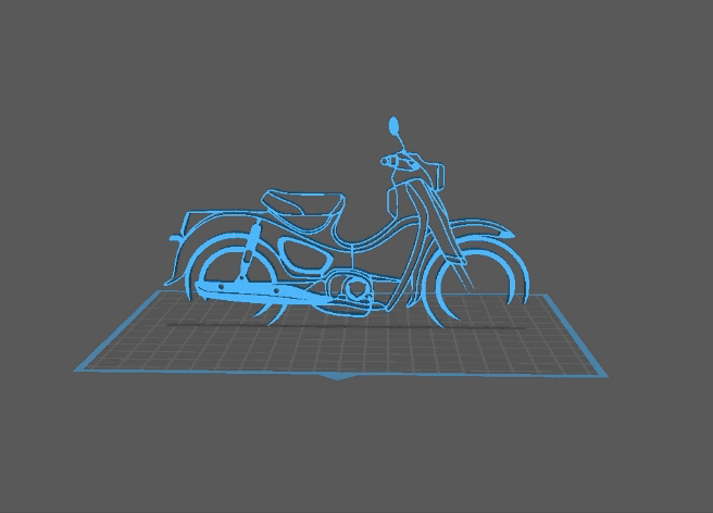 Honda - CUB 125 Wall Art 3d model
