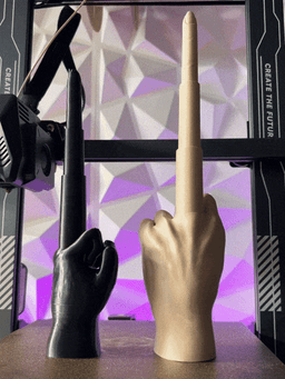 Collapsing Middle-Finger 3d model