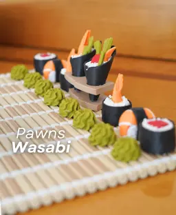 Sushi Chess - The Sushi Themed Chess Set 3d model