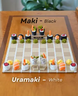 Sushi Chess - The Sushi Themed Chess Set 3d model