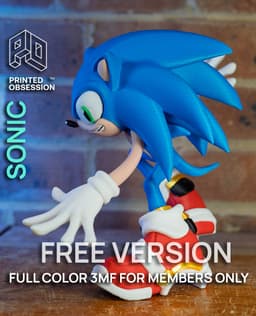 sonic - FREE VERSION - print in parts version members only 3d model