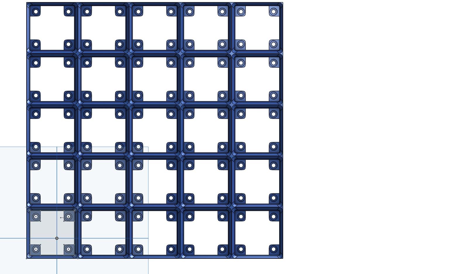 Baseplate 5x5 w-magnets.stl 3d model