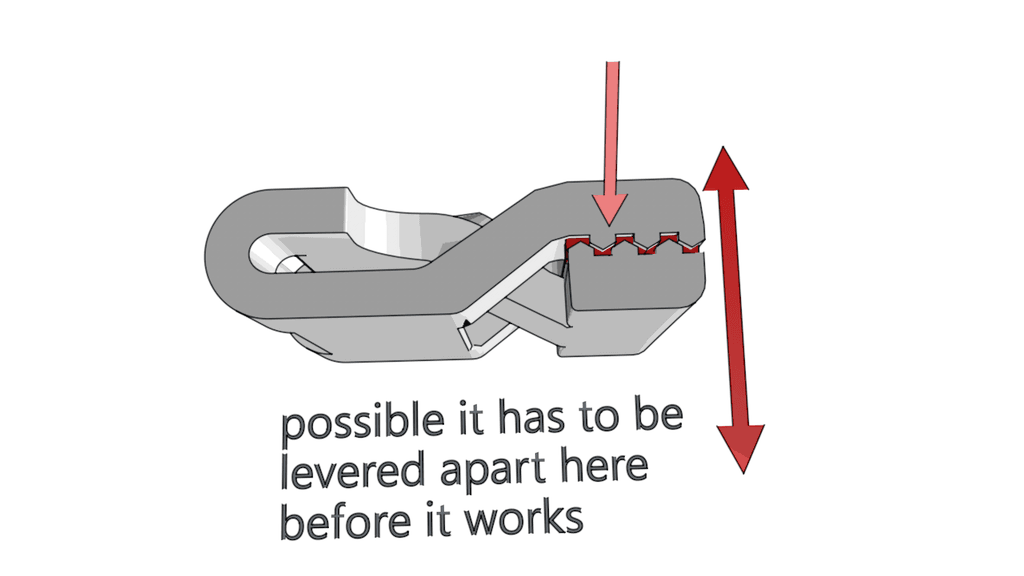 Rubberband Clip / Buckle 3d model
