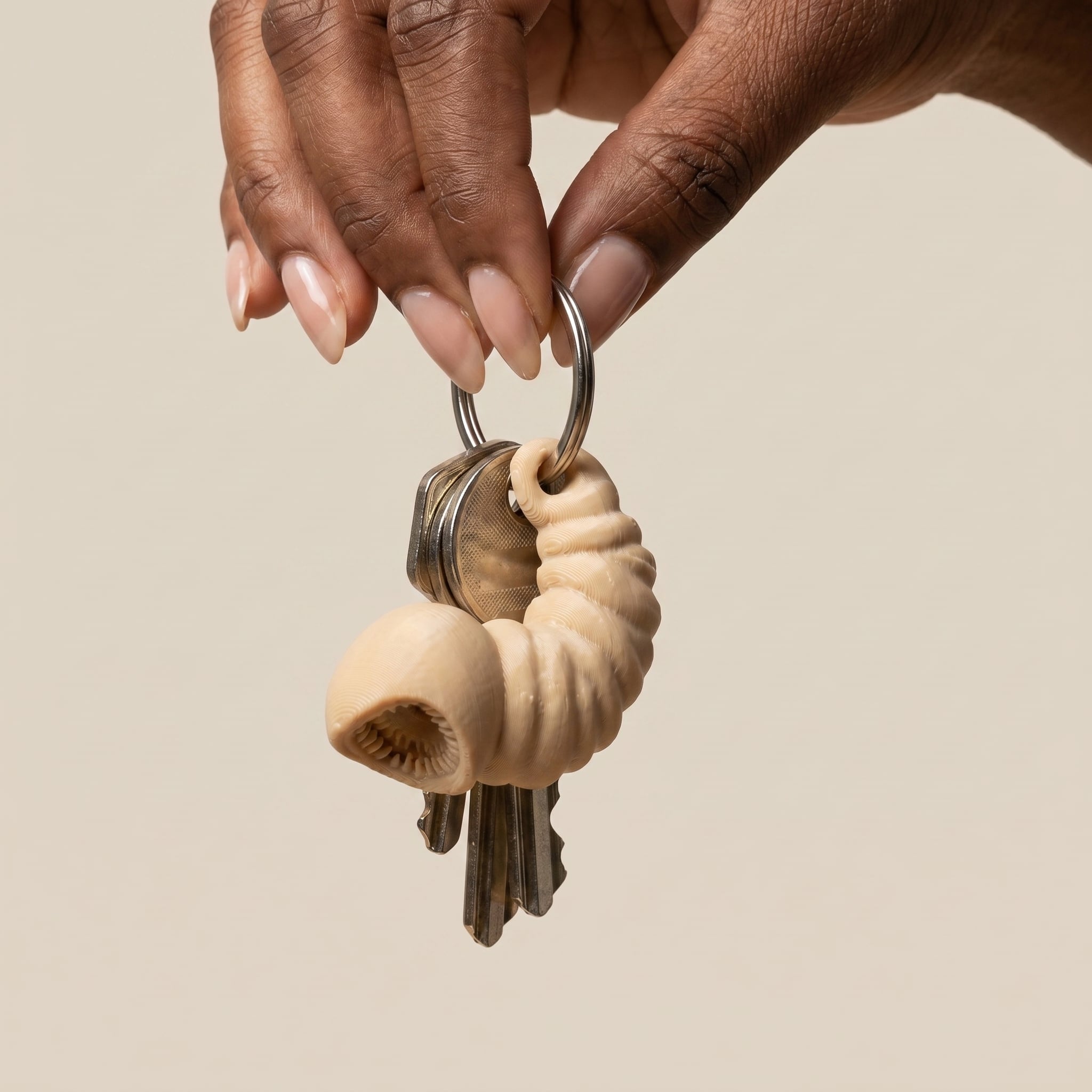 Shai-Hulud Sandworm Keychain Dune-Inspired 3d model