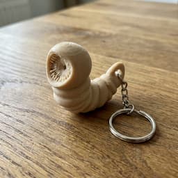 Shai-Hulud Sandworm Keychain Dune-Inspired 3d model