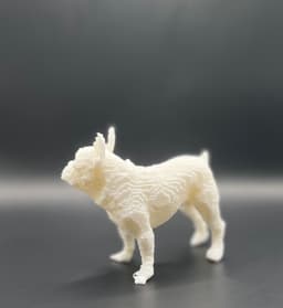 Low Poly & Pixelated Frenchie Pup 3d model