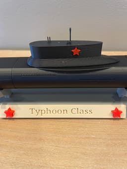 Typhoon Class Submarine (Red October) 3d model