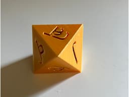 Eight-sided Elvish Dice 3d model