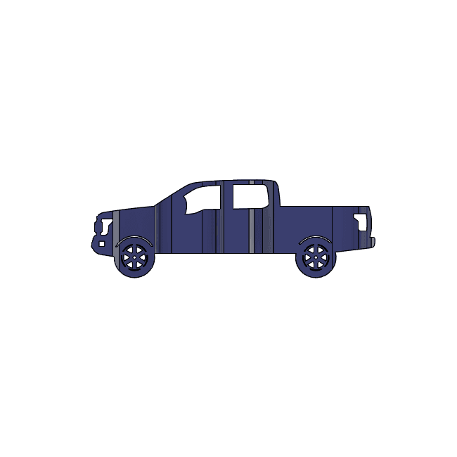 F150 Crew Cab 2019 3D Car Flip Art Desk Display 3d model