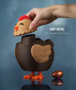 Henriegga – The Chocolate Egg-Laying Chicken 3d model