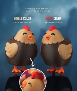 Henriegga – The Chocolate Egg-Laying Chicken 3d model