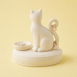 Cat Jewelry Holder – 3D Printable Ring Dish and Vanity Organizer 3d model