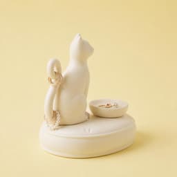 Cat Jewelry Holder – 3D Printable Ring Dish and Vanity Organizer 3d model