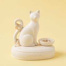 Cat Jewelry Holder – 3D Printable Ring Dish and Vanity Organizer 3d model
