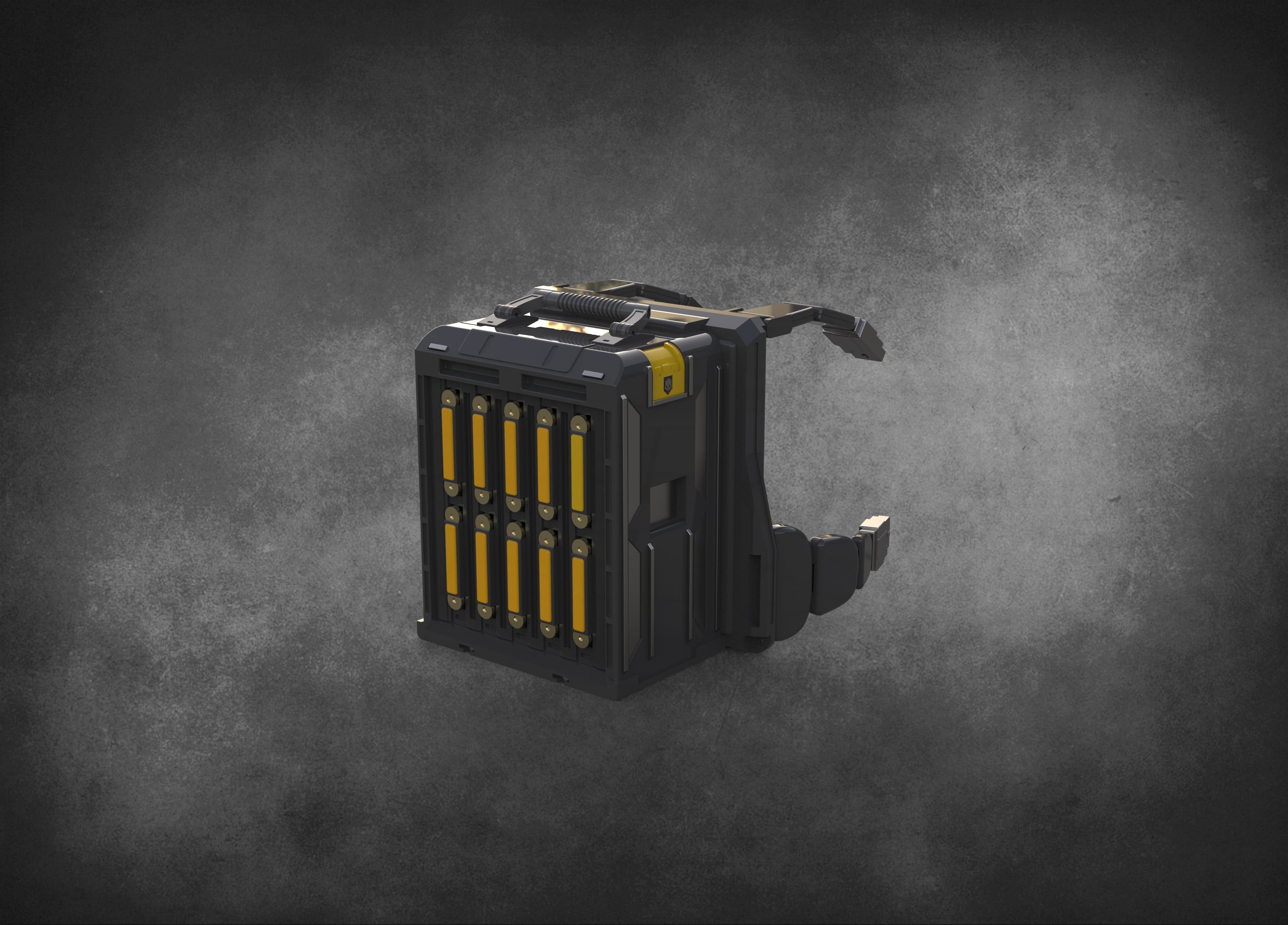 Helldivers 2 - Autocannon Backpack - High Quality 3D Print Files! 3d model