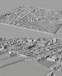 BERLIN, Skyline 3d map 3d model