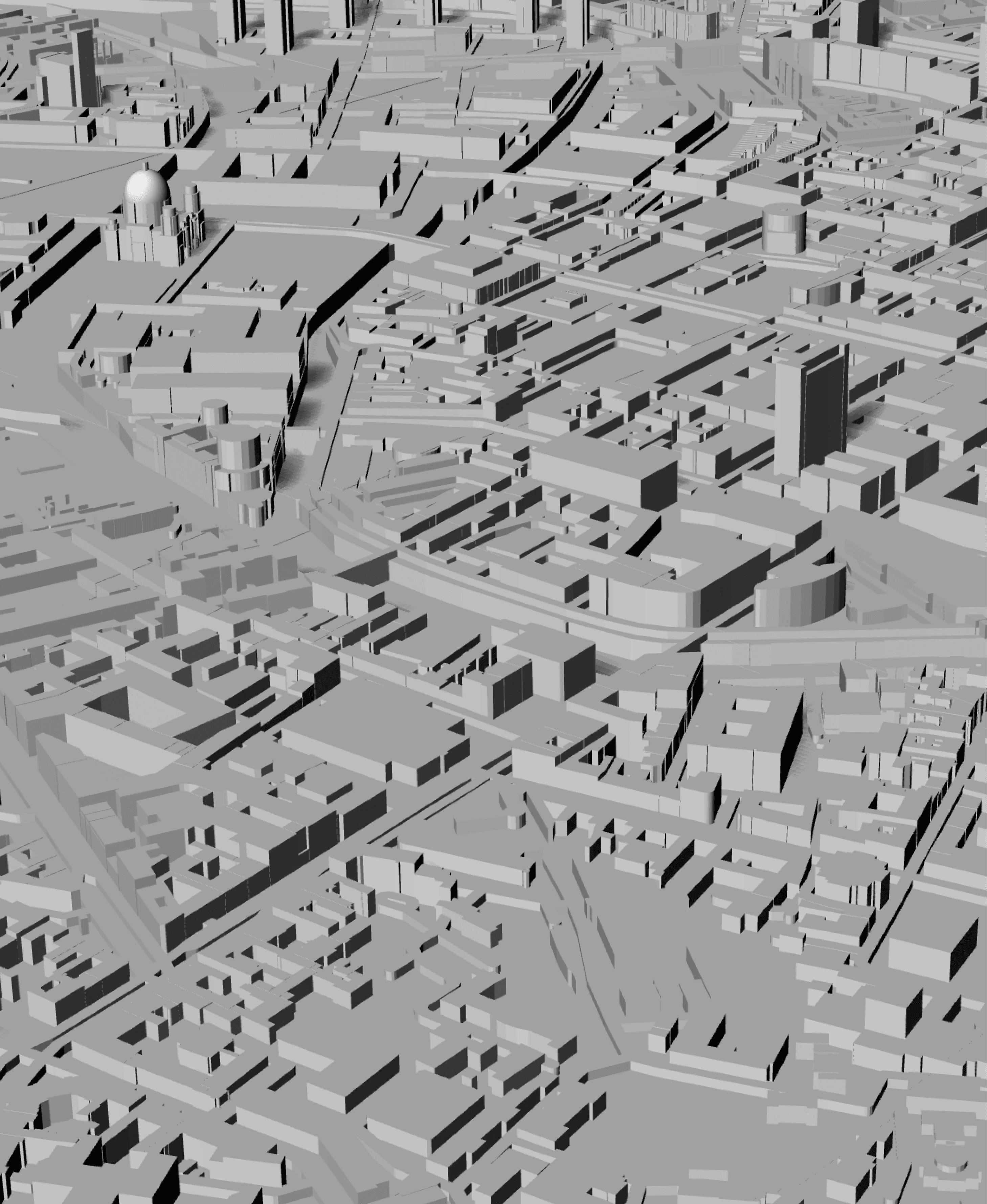 BERLIN, Skyline 3d map 3d model