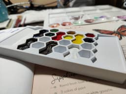 Watercolor Palette for portable Storage container 3d model