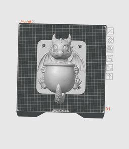 Baby Dragon Wall Planter | STL for 3D Printing 3d model