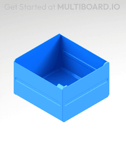 3x2x3 LU - Labelled - MultiBin Simple Drawer 3d model