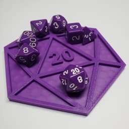 d20 coaster 3d model