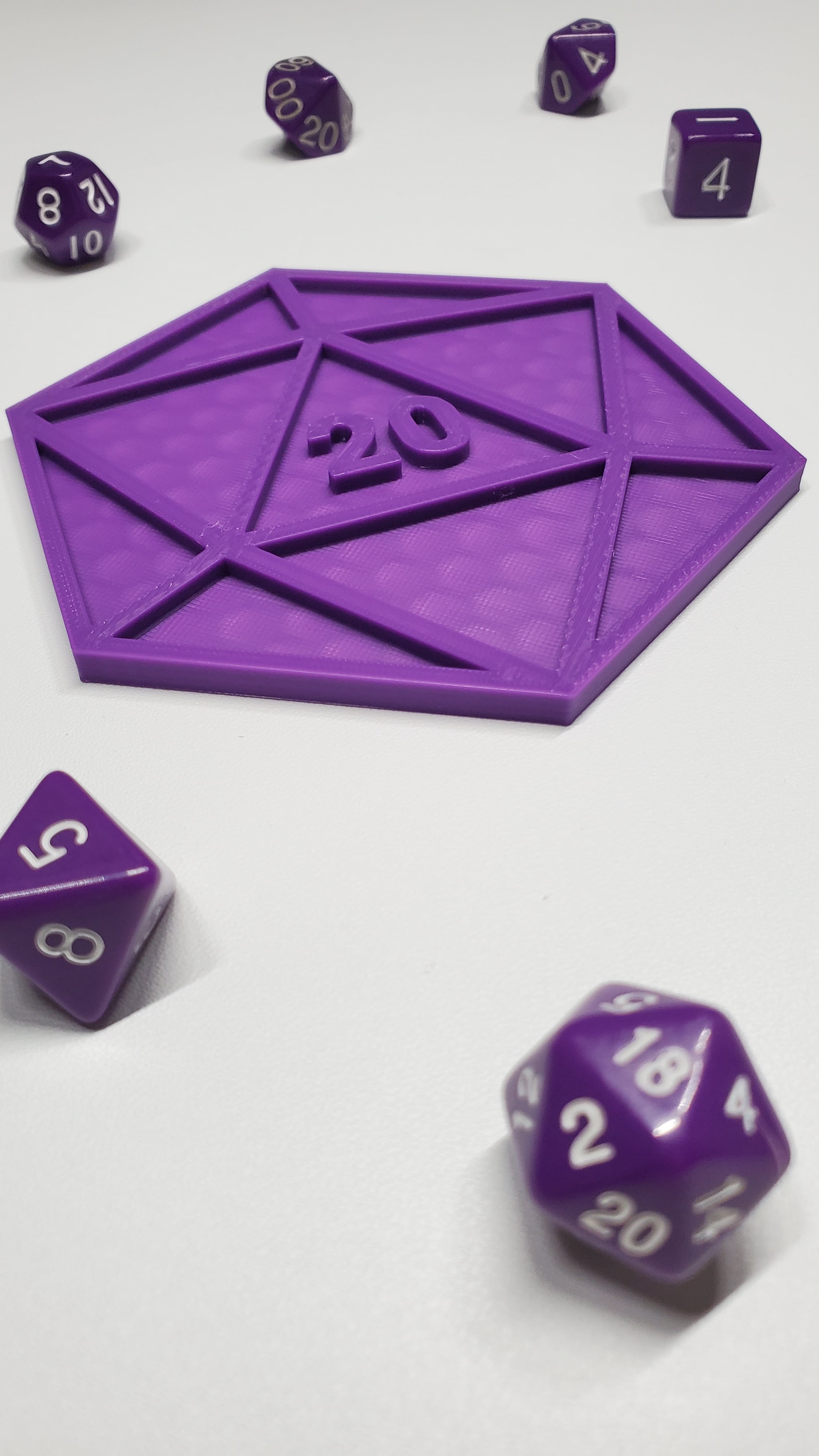 d20 coaster 3d model