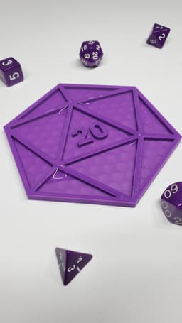 d20 coaster 3d model