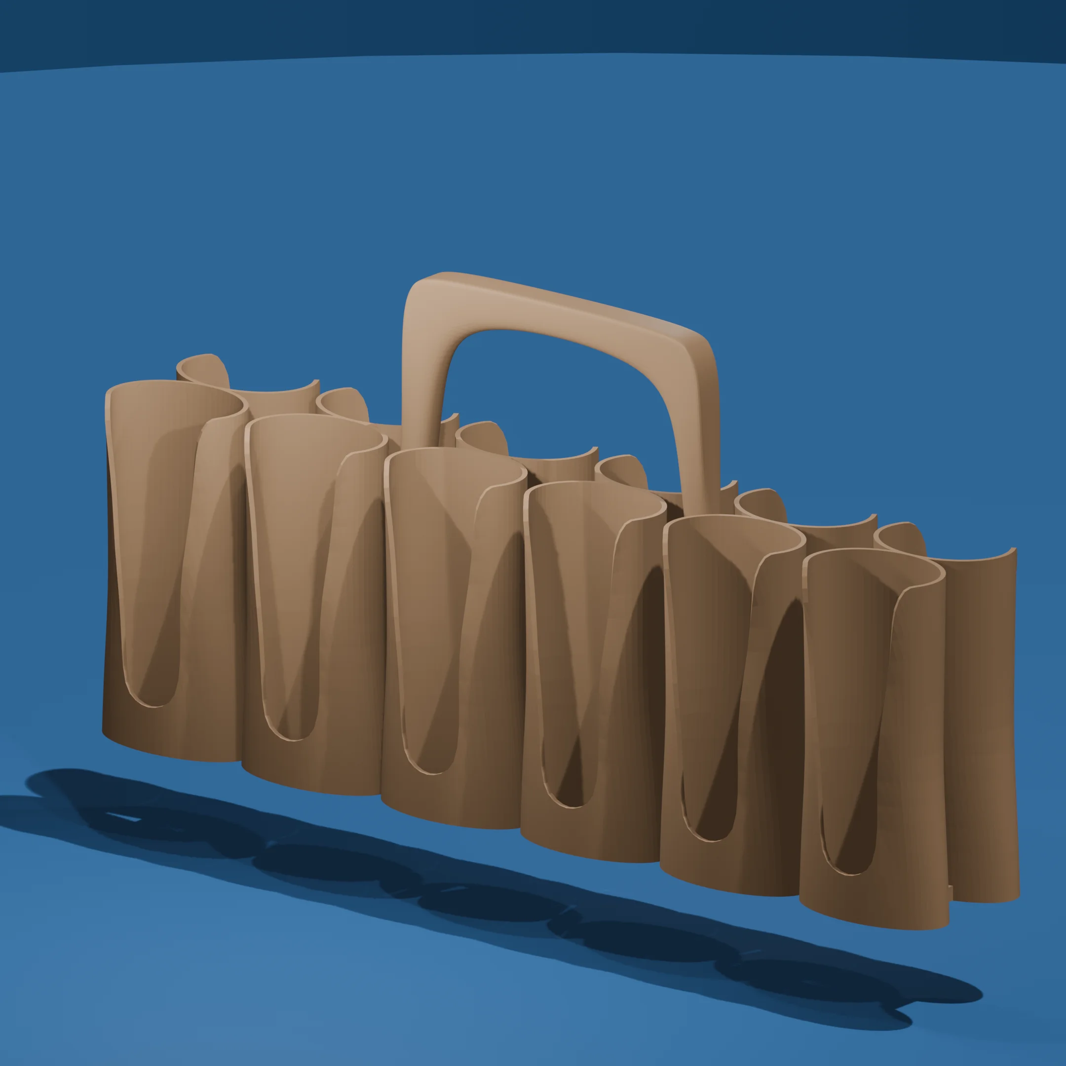Paint Tube Holder with Handle 3d model