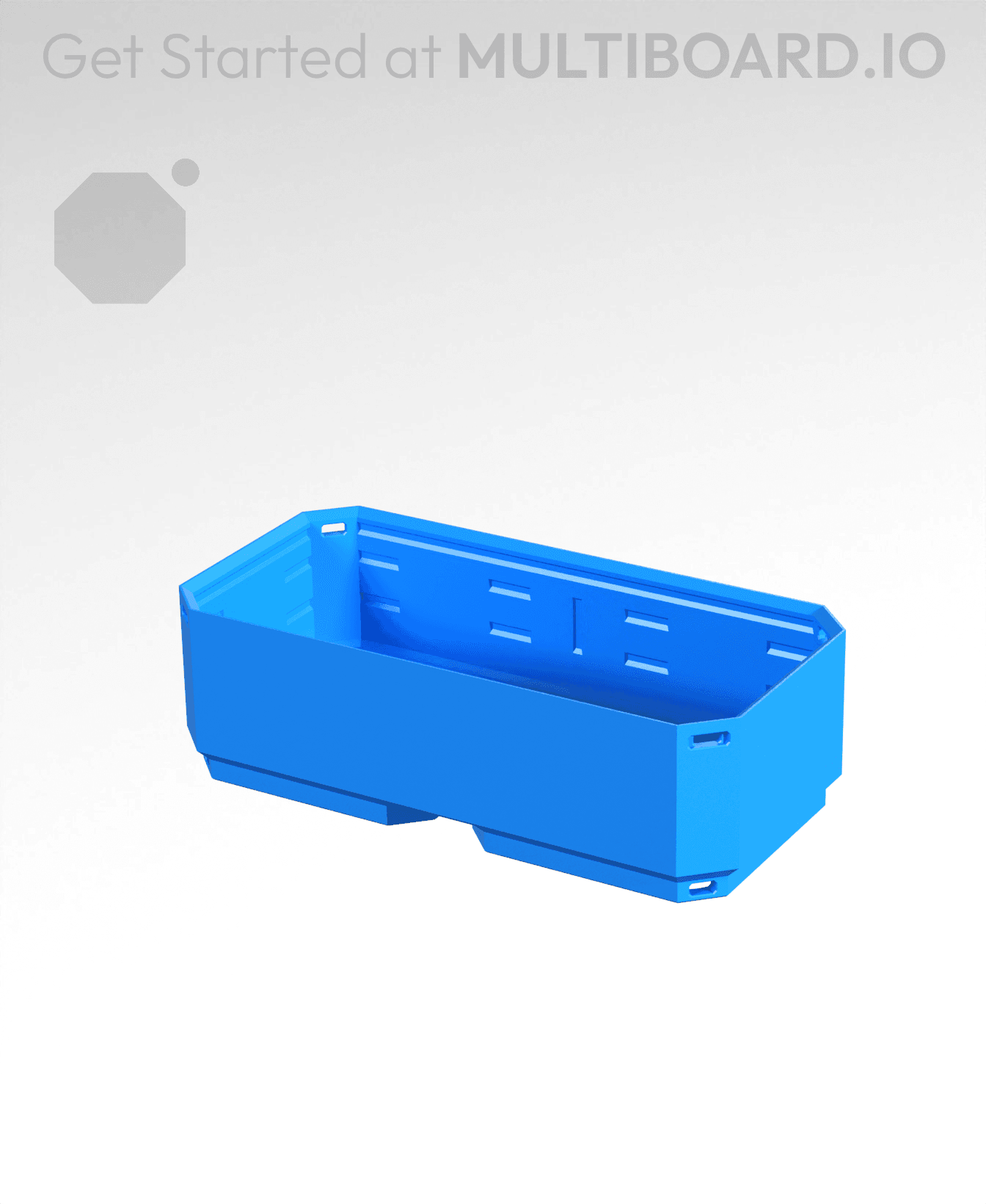 2x1x0.5 CU - Simple Walls - Multibin Shell 3d model