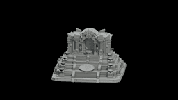 Oracle Temple of Seven Steps STL - Printable Fantasy Sacred Architecture 3d model