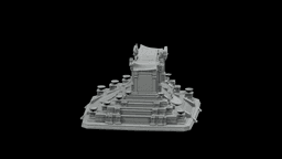 Oracle Temple of Seven Steps STL - Printable Fantasy Sacred Architecture 3d model